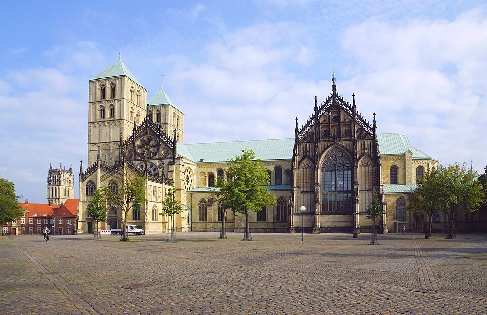 Domplatz in Münster mit St.-Paulus-Dom