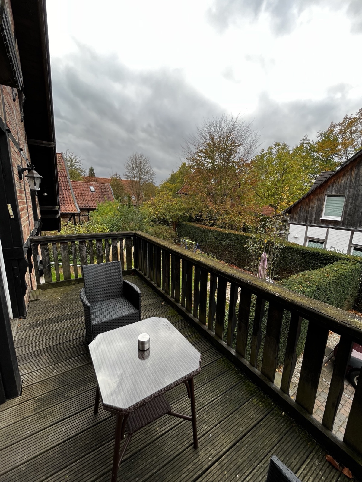 Balkon des 1-Zimmer-Apartments