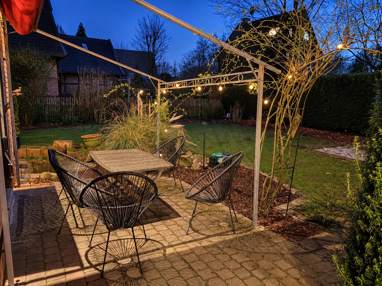 Abendstimmung auf der Terrasse